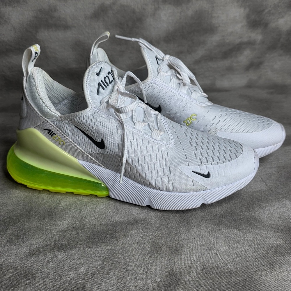 Nike Women's Air Max 270 Running Shoe‎ 943345-123 White/Volt SIZE 8.5 / 7Y
